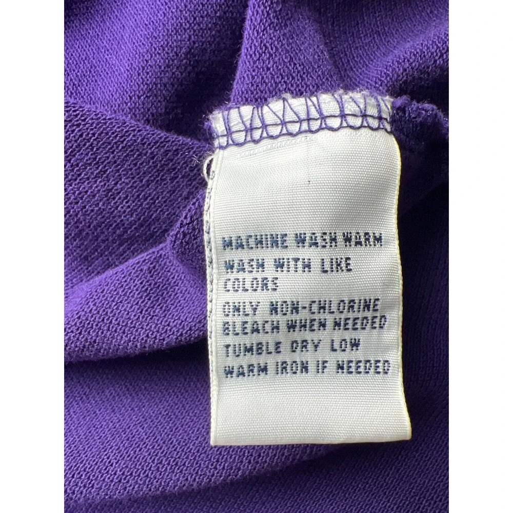 Polo Ralph Lauren Polo Shirt Mens XL Purple Pima Interlock Slim Fit Orange Pony